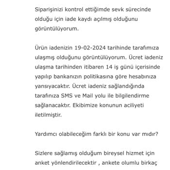 Vivense İade Paramı Yatırmıyor!?