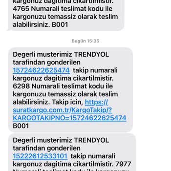 Sürat Kargo Dağıtımda Olan Kargom. Eve Getirilmiyor.