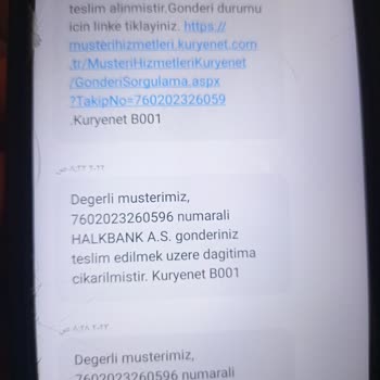 Kuryenet Halkbank'tan Talep Ettiğim Banka Ve Kredi Kartı Elime Ulaşmadı!