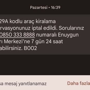 Enuygun.com Bu Sorunun Çözülmesini İstiyorum