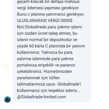 Global Trade Limited Mağdur Ediyor