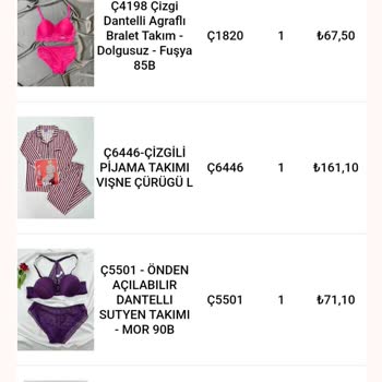 Feminen Moda Eksik Ürün Şikayet