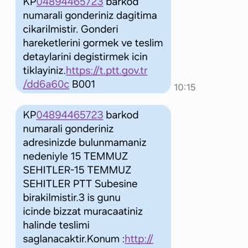 PTT Kargo Israrla Teslim Etmiyor