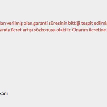 KVK Servis, Bozdukları Telefon İçin Sorumluluk Kabul Etmiyor