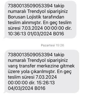 Borusan Lojistik Teslimatı Gününde Yapmıyor