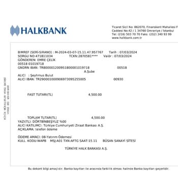 Halkbank Yanlış Hesaba Gönderilen Para İadesi
