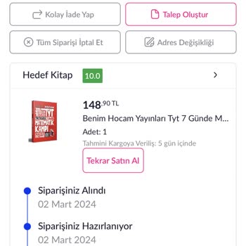 Pazarama Sipariş Ettiğim Ürün Halen Kargoya Verilmedi.