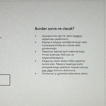Nautica Yanlış Beden Gönderildi