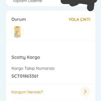 Ebebek Ve Scotty Kargo Hakkında Şikayet