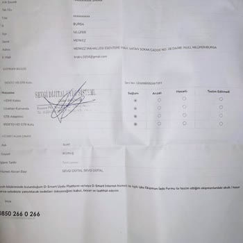 D'Smart Kutu İadesinde Ücret Talebi