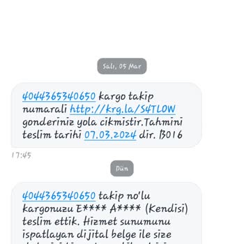 Aras Kargo'nun Yanlış Kişiye Teslimatı