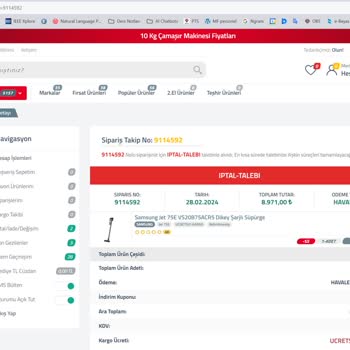 Arcelikavm.com / Taksitavm.com Siparişi Ve İadeyi Göndermiyor