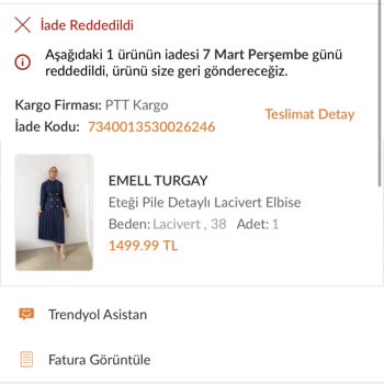 Trendyol Emel Turgay Doğru Olmayan Bahanelerle İade Almıyor Ve Ürünler Vahim