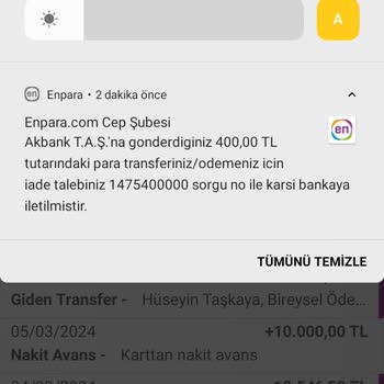 Enpara Havale Para İadesi