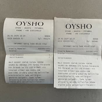 Oysho İadelerin Bedellerini Ödemiyor