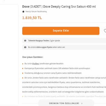 Trendyol Fahiş Fiyatlı Satıcı