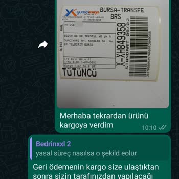 Bedrinxxl İsimli Marka Para İademi Gerçekleştirmiyor.