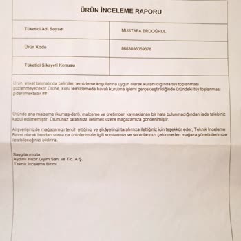 Boyner İade Talebimi Kabul Etmedi