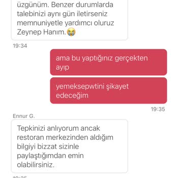 Yemeksepeti Online Siparişte Fıstık Sorunu Ve Müşteri Hizmetleri İletişim Problemi