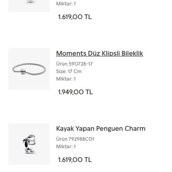 Pandora Mücevher Pandora Paramı İade Etmedi Ürünü De Yollamadı
