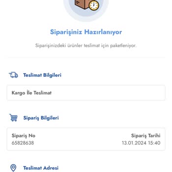 Cepte Şok Ücretimi Hala İade Etmedi.