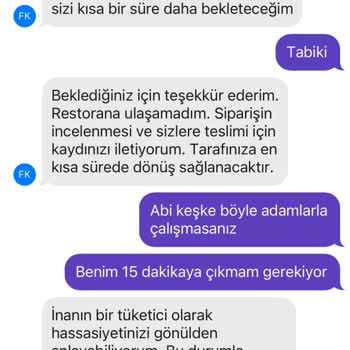 Getir Yemek Getirmediği Yemeği Teslim Etti Yazıyor