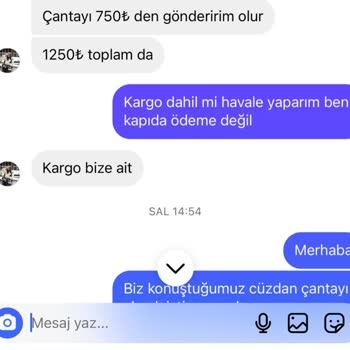 Hirabagstoree Verilen Ürünün Kargoyu Karşı Tarafın Ödemesi