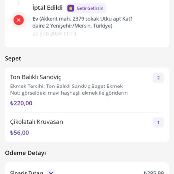 GetirYemek Kurye Yemeği Ne İade Ediyor Ne Getiriyor