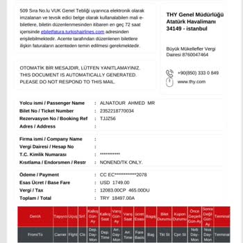 THY Uçak Sebepsiz Yere Alınması