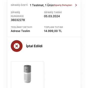 Media Markt Açıklama Yapmadan Ürün İptali
