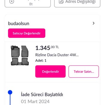 Pazarama İade Ve Muş. Sorunu
