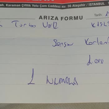 Karland Arızalı Turbo Valfi Ve Uzun Süren Çözümsüzlük