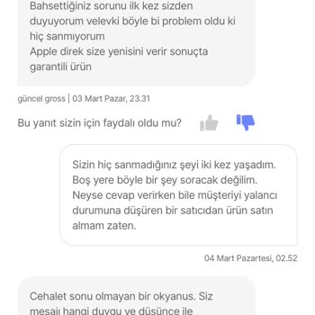 Güncel Gross Adlı Hepsiburada Satıcısının Tavır, Davranış Usulsüzlüğü