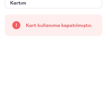 BELBİM (İstanbulkart) Uygulamada İptal Ettiğim Kartımı Kullanamıyorum