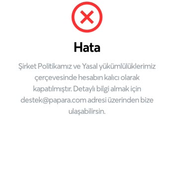 Papara Engeli Kaldırılmasını İstiyorum