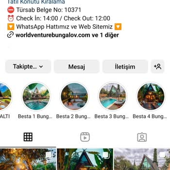 Worldventure Bungalov (Instagram: sapancaworldventurebungalov) Yanıltıyor