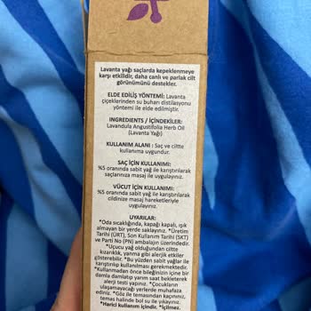 Arifoğlu Lavanta Yağının Kutusunda Yanıltıcı İçerik Bilgisi
