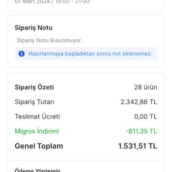 Migros Sanal Market Mağduriyeti
