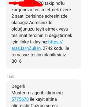 Aras Kargo 2 Gündür Teslim Edilemeyen Ürün