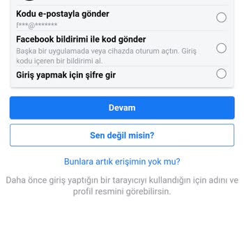 Facebook Hesabım Çalındı Ve Numarama Kod Gelmiyor