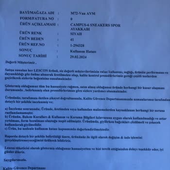 Lescon Satmış Olduğu Ürünün Arkasında Durmuyor