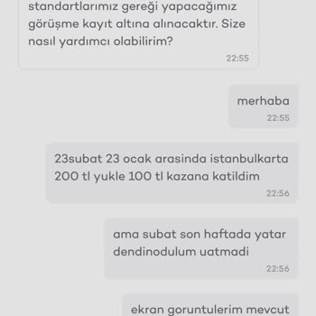 Akbank İstanbulkart Yükle Kazan Ödülü Yatmama Problemi