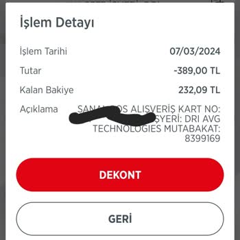 AVG Antivirüs Dri AVG Technologies Hesabımdan Para Çekti