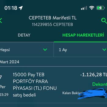 TEB Fon Adı Altında Para Kesintisi Yapıldı