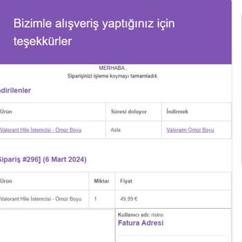 Valoraim İletişime Geçemiyorum