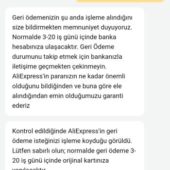Aliexpress'te Para İadesinin Uzun Sürmesi