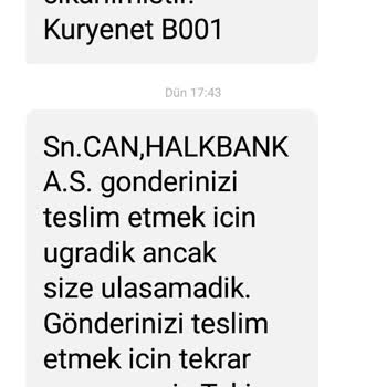 Kuryenet 10 Gün Oldu Kredi Kartımı Ulaştıramadı