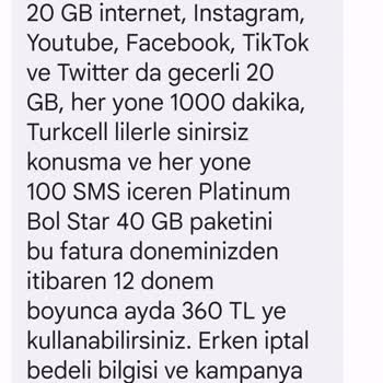 Turkcell Fazla Tarife Ücreti