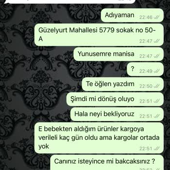 Ebebek Ve AGT Kargo Teslimat Gecikmesi