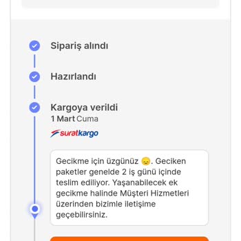 Kargom Nerede Bilen Yok Sürat Kargo İncirtepe